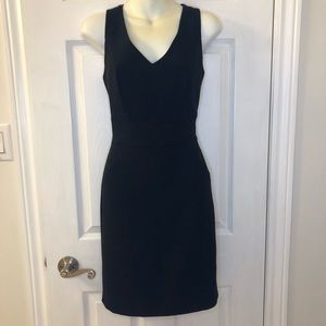 Jacob sleeveless knee-length little black dress with keyhole back, extra small